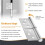Edelstahl 7,6 cm Tuer Scharnier Silber Ton Hardware 6