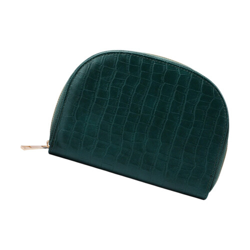 Multipurpose Leather Crochet Hook Organiser with Zippered-Green