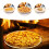 13 Inch Pizza Extra Thick Stone for Baking Pizza Tools Oven&BBQ Grill Baking Slab Kitchen Bread Tray with Support Frame 6
