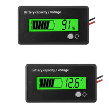 2 StüCk  12V 24V 36V 48V 72V BatteriemessgeräTBatteriekapazitäT Spannungsanzeige Blei-SäUre- und Lithium-Ionen-Batterie-Anzeige