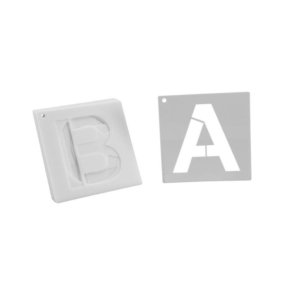 Letter Stencils For Painting Wood 36 Pcs Letter And Number Stencils Reusable Font Templates For Home Decor 6032712878497