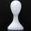 Lady high plastic  wig  female model  White 2