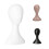 Lady high plastic  wig  female model  White 4