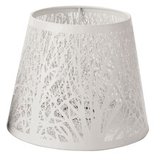Kleiner Lampen Schirm, Fass Metall Lampen Schirm mit Muster Von BäUmen für Tisch Leuchter Wand Leuchte Weiß