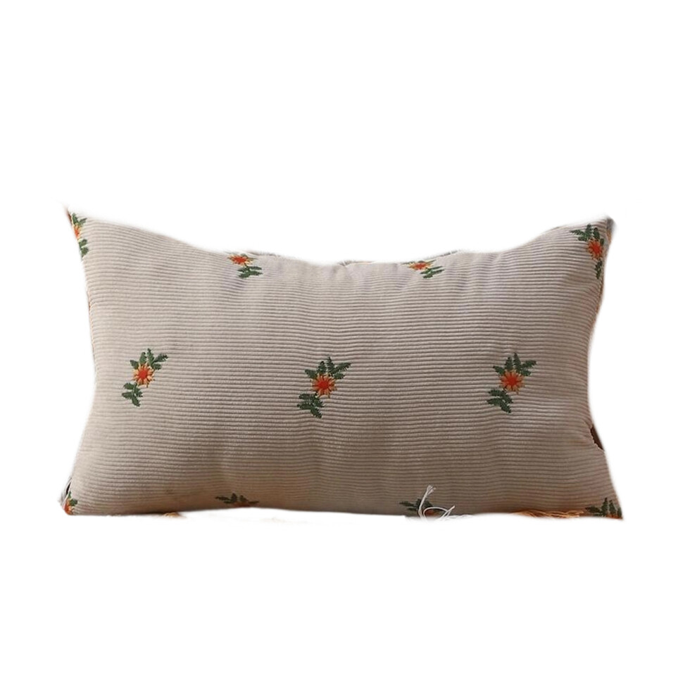 Embroidered Corduroy Pillow Protectors Gentle Skin-Bg 30x50cm