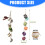 Dangling Hanging Mini Flower Pot Hanging Succulents-Style B 6