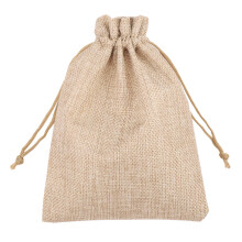 100pcs Burlap Packing Pouches Drawstring Bags 13x18cm Gift Bag Jute Packing Storage Linen Jewelry Pouches Sacks for Wedding Party Shower Birthday