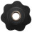 M10 10mm Dia Thread Black Plastic Star  Clamping Knob Grip 5