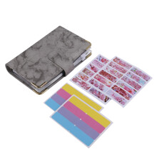 26Pcs Money Budget Planner Binder, Cash Envelopes for Budgeting, Money Organizer for A6 Cash Budget Binder Gray