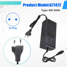 48V 20AH LadegeräT für Elektrofahrzeuge 7 Lichtanzeige Leistungsanzeige Stromauslaufschutz/Vollimpuls EU Stecker