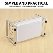 SvamphåLlare, Svamp- och TvåLhåLlare för DiskbäNk, 304 Rostfritt StåL KöKsdisktvåL Caddy Tray Organizer