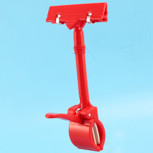 Merchandise Retail Sign Card Price Tag Display Holder Clip Clamp Red