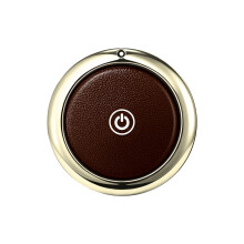 Tracker Compatible with Apple Find My Network, Slim Bluetooth Item Finder for Keys and Wallet (Coffee)