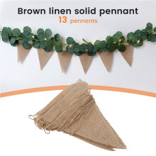 3,7 M Rustik Jute Hessian Burlap Spets Bunting Shabby Chic BröLlopsbanner