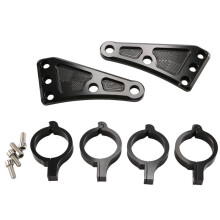 41 MM Motorrad Scheinwerfer Halterung CNC Aluminiumlegierung Schwarz für    Gabelrohre M10 Bolzenloch