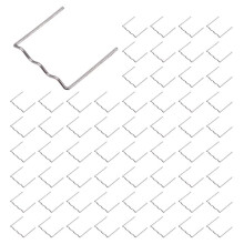 2000Pcs Hot Staple Repair Machine Plastic Welding Hot Stapler Auto Bumper Repair Pre Cut for All Cars Flat Angle 0.6mm