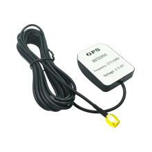 Gain GPS Antenna with SMA Connector 3m Cable for Car Navigation Dual Amplification Signal Boost