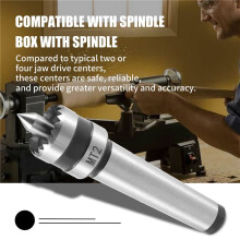 Wood Lathe Drive Center Turning Spur MT2 with Spring Loaded Point Woodturing Woodworking Wood Turning Tools Accessories