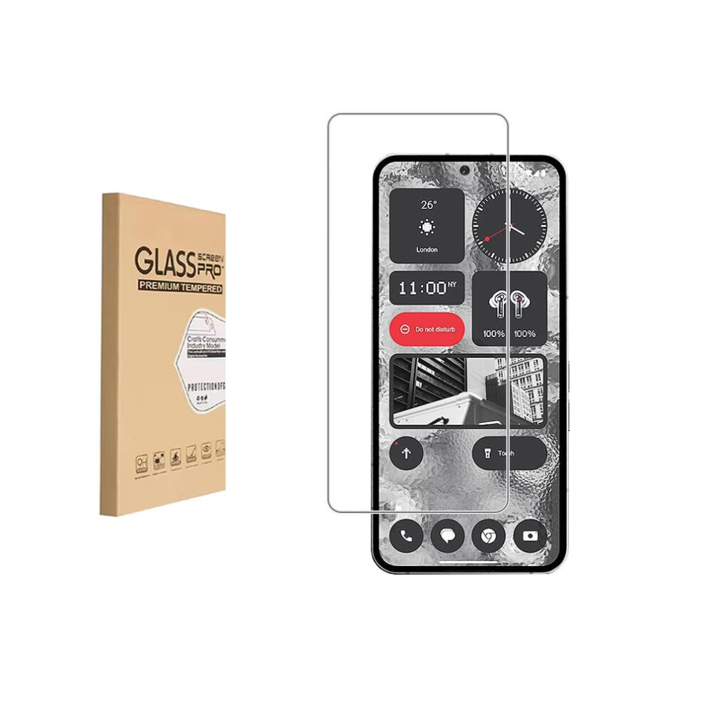 Screen Protector For Nothing Phone 2 9H Hardness Tempered Glass Film Hd Clear Antiscratch Bubble 1 Pack 9330225031697
