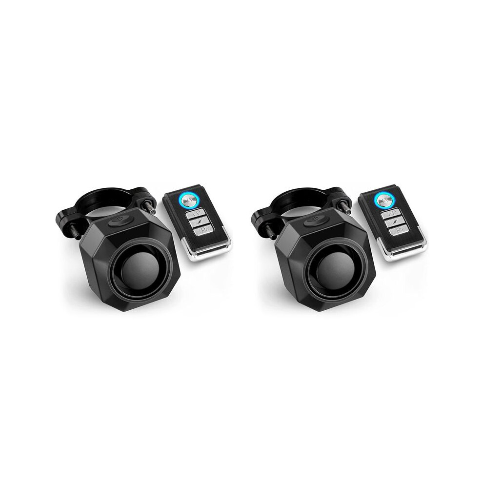 2X Usb Rechargeable Bike Alarm With Remote,110Db Loud Wireless Anti Theft Vibration Motion Sensor Vehicle Security Alarm 6031320115802