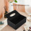 PU Tissue Box Remote Control Holder Multifunctional Desktop Organizer Pencil Scissor Container (Black) 5