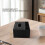 PU Tissue Box Remote Control Holder Multifunctional Desktop Organizer Pencil Scissor Container (Black) 6
