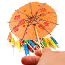 24 Multi Coloured Paper Cocktail Umbrellas Parasols Party Drink Accessories