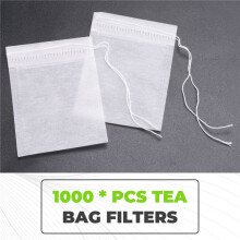1000Pcs/Lot New Pla Biodegraded Tea Bag Filters Ultrasonic Corn Fiber Cords Tea Bags Coffee Filter 6X8Cm