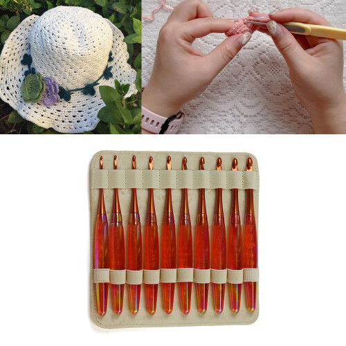 Acrylic Handle Crochet Hook Ergonomic Crochet Needle 3.0-8.0mm 1