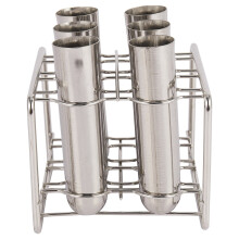 Stainless Steel Molds Ice Cream Sticks Brush for Home DIY Fruit Innovative Ice Tube Molds 6 Molds