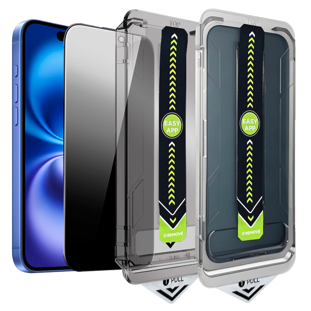 2 Pack Ultra Privacy Screen Protector For Iphone 15 Plus/16 Plus 6.7 Inch, Antispy Tempered Glass 9092120792737