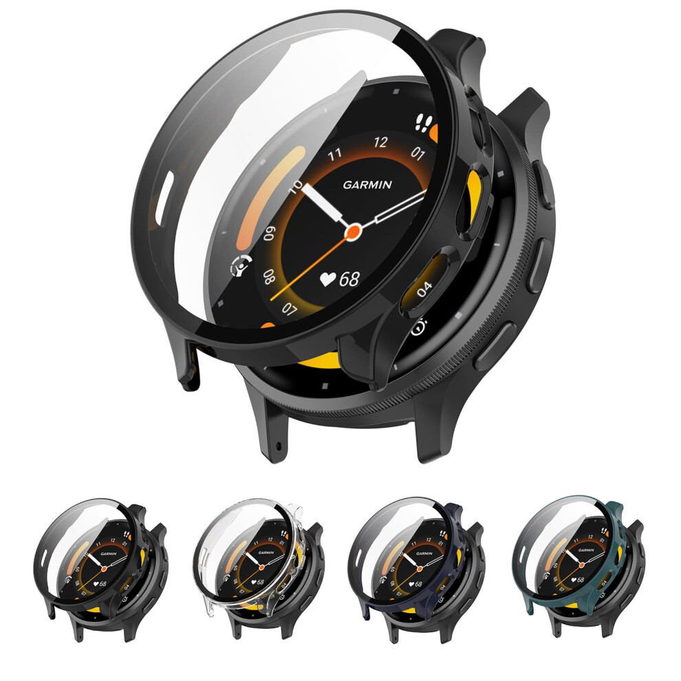 Hard Pc Case With Tempered Glass Screen Protector, Slim Scratchresistant Cover For Garmin Venu 3S 41Mm 9455672306898