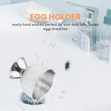 Egg Cup Tray Stainless Steel Soft Boiled Egg Cup Holder Can Be Made Of Small Wine Glasses 6 Sets