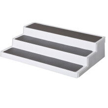 Organizzatore di Condimenti un Rack Espandibile un 3 Livelli, Organizzatore di Condimenti da Cucina con Ripiano Antiscivolo per Armadio da Cucina