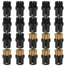 20 Pcs Steam Cleaner Brush Heads Steam Brushes Attachments Replacement Steam Clean Brush Heads for HardSurface