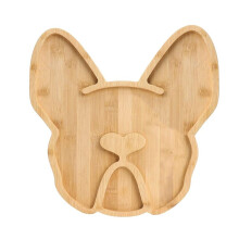 French Bulldog Cheese Board, 12Inch Frenchie Charcuterie Boards Extra Large Bamboo Funny Serving Tray Aperitif Platter