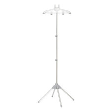 Household Floor Hanging Ironing Rack Display Rack Clothes Hanger Clothing Foldable Tripod Steam Hanger Grey