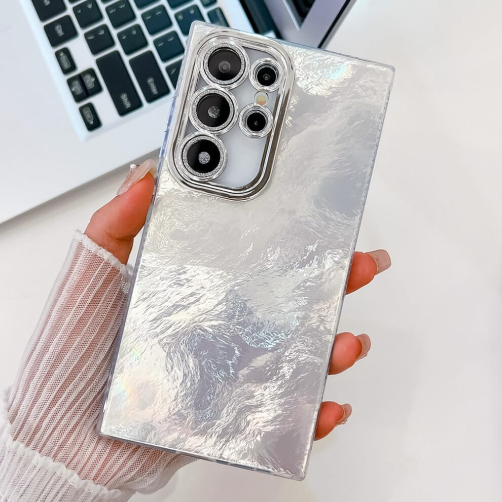 Glitter Clear Tpu Phone Case For Samsung Galaxy A54 5G, Shockproof Slim Protective Cover With Raised Bezel 9073542731177