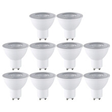 10PCS Ceiling Spotlight Set 7W GU10 Base Saving Downlight LED Light Indoor Lighting 6000K White Light