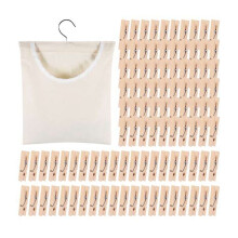 Handy Laundry Clothespin Bag, Semi-Closed Canvas Clothespin Storage Hanger Bag, Hanging Storage Organizer Laundry
