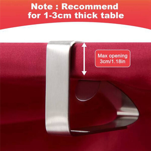 10 Pack Tablecloth Clips for Folding Tables,Picnic Tablecloth Clips for Outdoor Tables,Table Skirt Clips for Camping