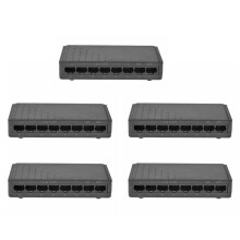 5X 8 6+2 POE Injector Power over RJ45 Ethernet Family Network System 10/100M