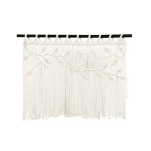 Makramee Boho Wandteppich, Groß, Handgewebt, Schlafzimmer Wanddeko, Balkondeko, Wanddeko