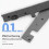 Sewage Scraper for  H12 Floor Scrubber Bottom Scraper Vacuum Cleaner Replacement Scraper Accessories 2