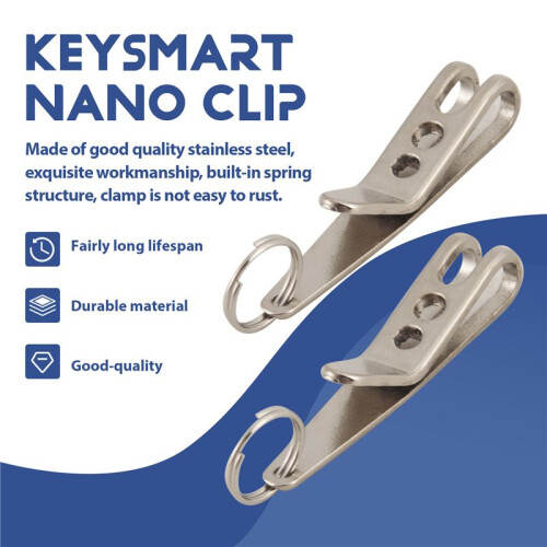 Multi-Purpose Clip Keychains Suspension Clip Tool with Carabiner perfect for Hanging EDC Tools, Flashlights Etc. 2