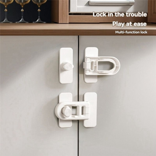 2Pcs Child Safety Oven Locks, High TemperatureResistant ABS Material, Easy No-Tool Installation