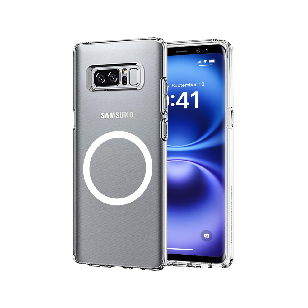 Clear Magnetic Shockabsorbing Antiyellowing Tpu Pc Cover Wireless Charging Compatible Case For Samsung Galaxy Note 8 9073542731306