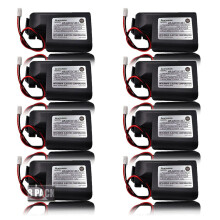 8 Pack 6V 1800mAh Lithium Battery with Plug for MRJ4, Reliable Backup Power