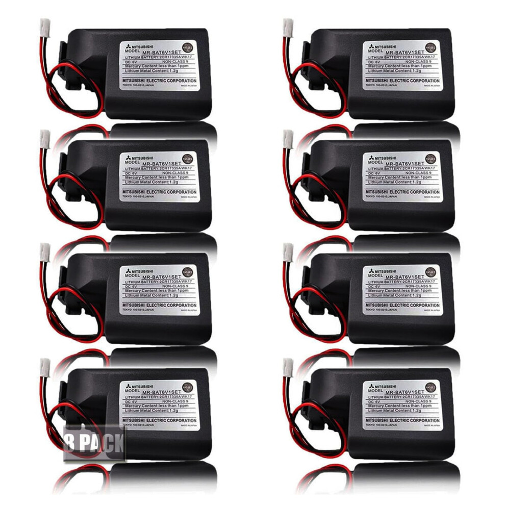 8 Pack 6V 1800Mah Lithium Battery With Plug For Mrj4, Reliable Backup Power 9455672307444