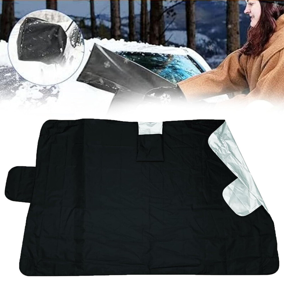 Windshield Cover Allweather Magnetic Antitheft Snow Sunshade Dualside Heat Frost Shield Universal Fit 1Pc 9073542731313